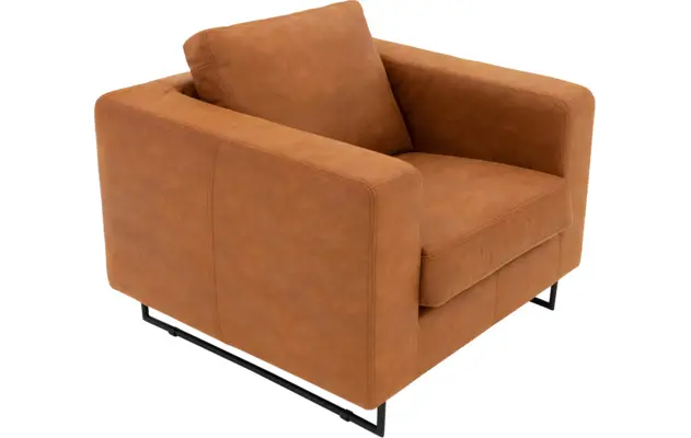 Goossens excellent fauteuil jovani bruin micro leer - 8201322-5