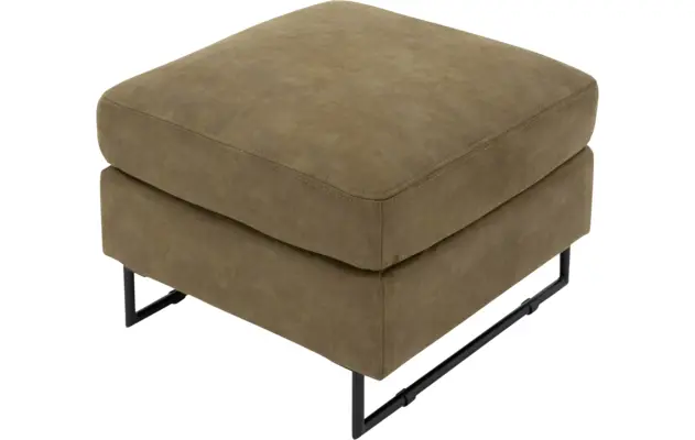Goossens hocker jovani groen micro leer - 8201323-3