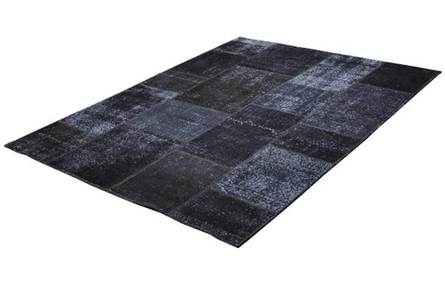 Goossens eco vloerkleed lancet zwart wol - 8201348-01