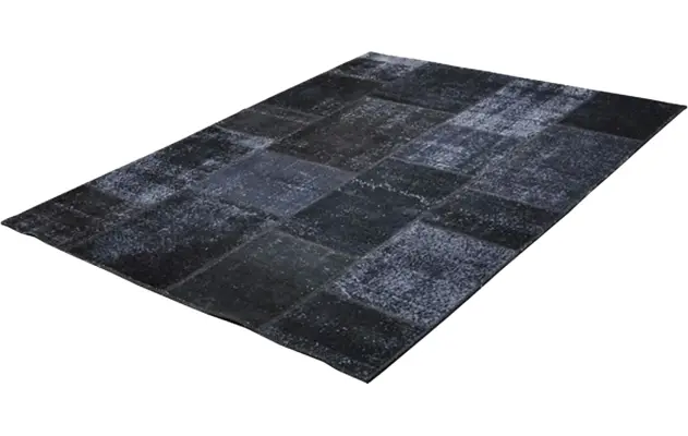 Goossens eco vloerkleed lancet zwart wol - 8201348-01