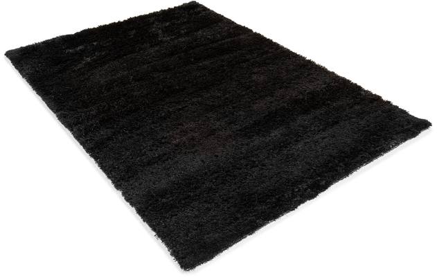 Goossens basic vloerkleed liseen zwart polyester - 8201371-02