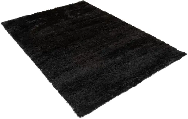 Goossens basic vloerkleed liseen zwart polyester - 8201371-02