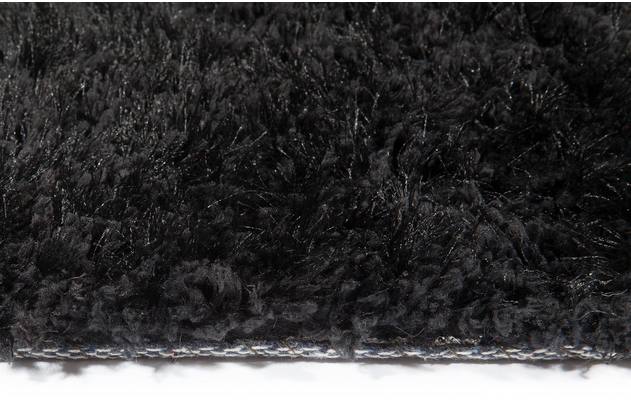 Goossens basic vloerkleed liseen zwart polyester - 8201371-05