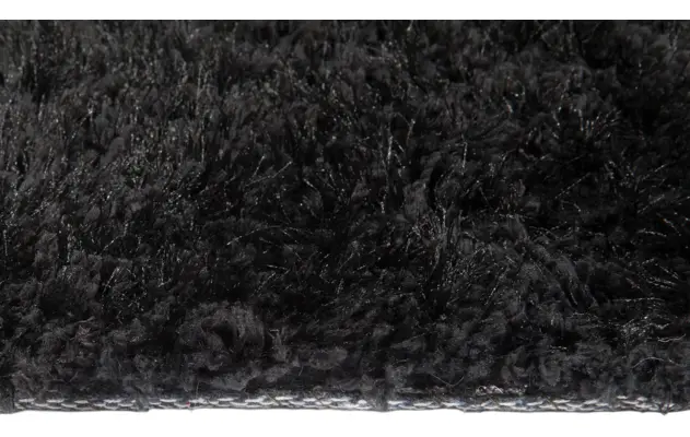 Goossens basic vloerkleed liseen zwart polyester - 8201371-05