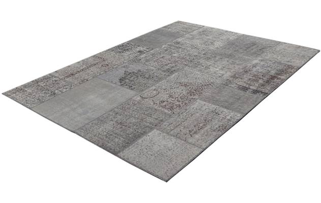 Goossens eco vloerkleed lancet grijs wol - 8201373-01