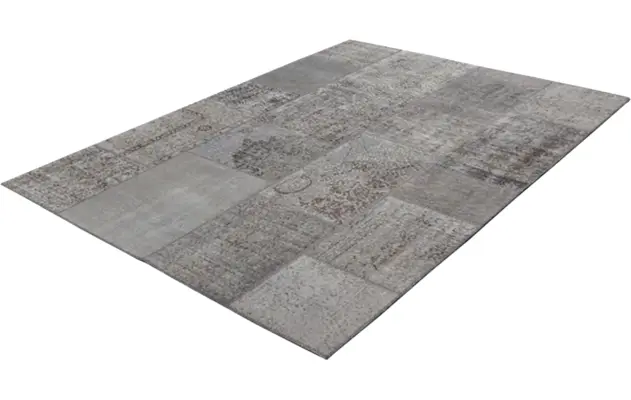 Goossens eco vloerkleed lancet grijs wol - 8201373-01