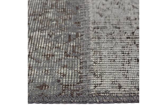 Goossens eco vloerkleed lancet grijs wol - 8201373-02