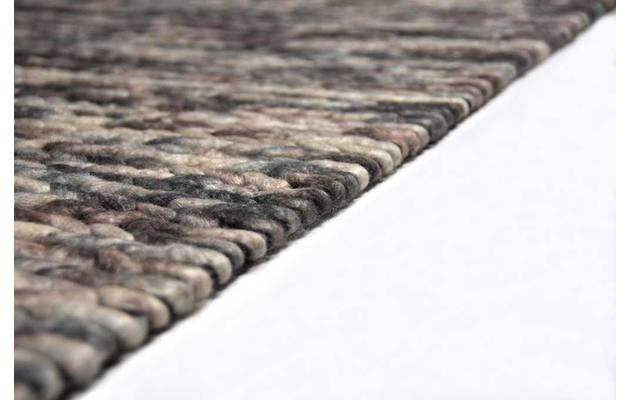 Goossens eco vloerkleed rif bruin wol - 8201424-06