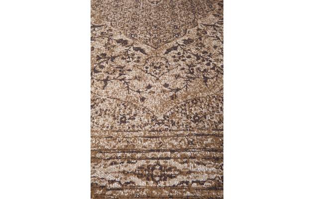 Goossens basic vloerkleed canto bruin katoen - 8201541-03