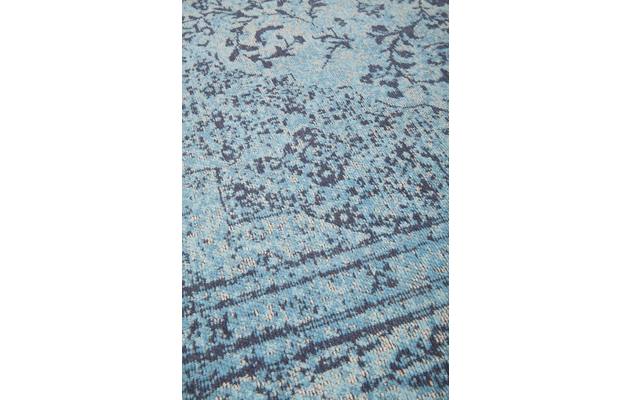 Goossens basic vloerkleed canto blauw katoen - 8201551-04