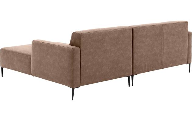 Goossens loungebank key west grijs micro leer - 8201624-394-03
