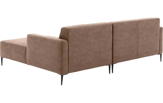 Goossens loungebank key west grijs micro leer - 8201624-394-03