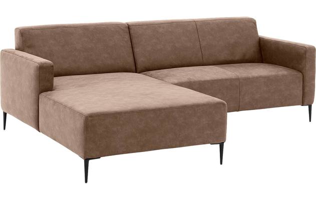 Goossens loungebank key west bruin micro leer - 8201624-394-gespiegeld-04