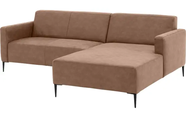 Goossens loungebank key west bruin micro leer - 8201624-395-04