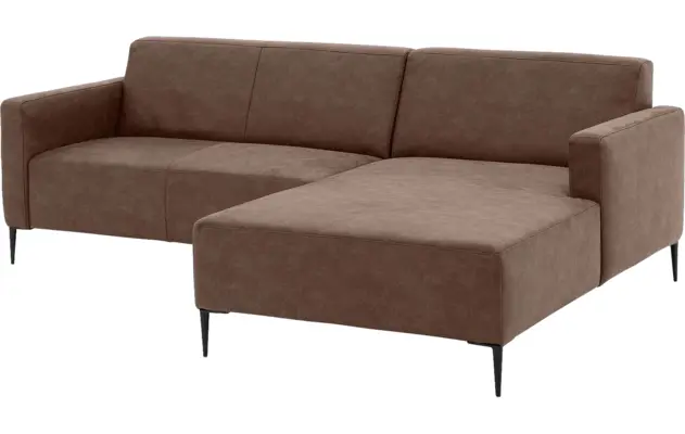 Goossens loungebank key west bruin micro leer - 8201624-396-04
