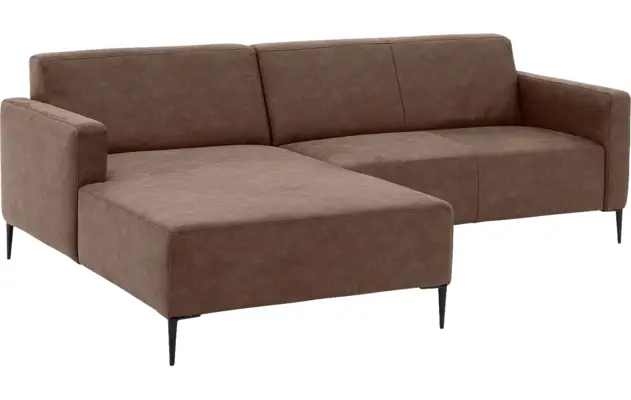 Goossens loungebank key west bruin micro leer - 8201624-396-gespiegeld-04