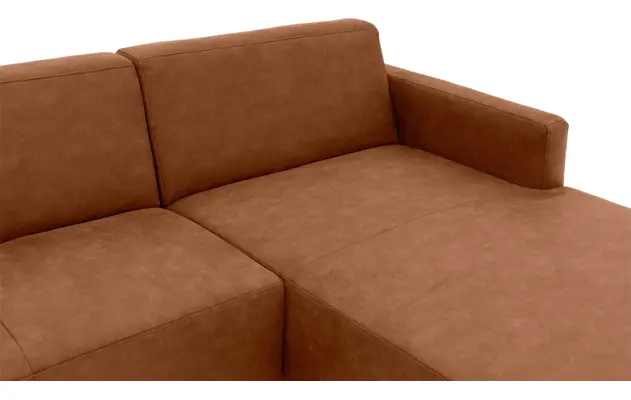 Goossens loungebank key west bruin micro leer - 8201624-399-05