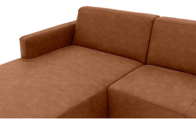 Goossens loungebank key west bruin micro leer - 8201624-399-gespiegeld-05