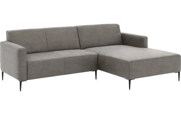 Goossens loungebank key west grijs micro leer - 8201624-402-02