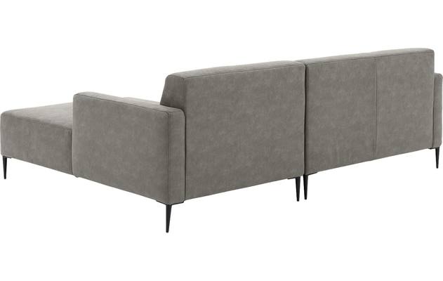 Goossens loungebank key west grijs micro leer - 8201624-402-03