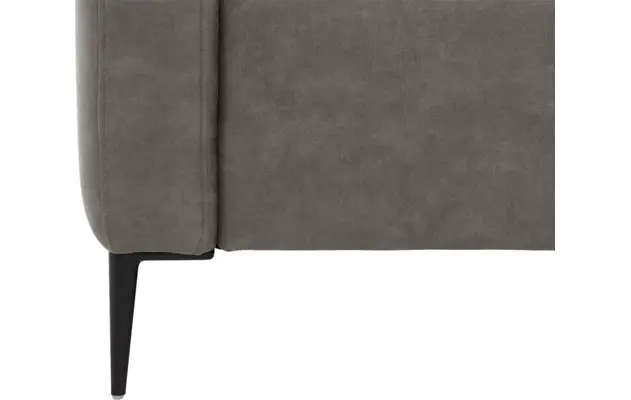 Goossens loungebank key west grijs micro leer - 8201624-402-06