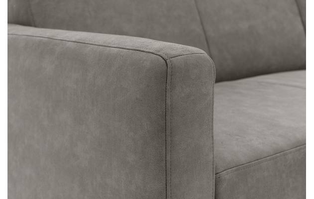 Goossens loungebank key west grijs micro leer - 8201624-402-07