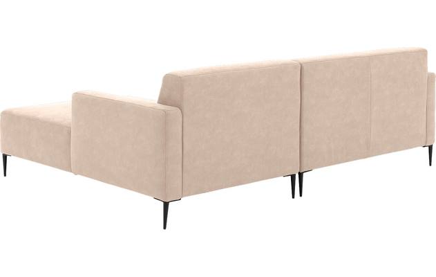Goossens loungebank key west beige micro leer - 8201624-403-03