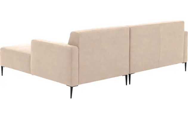 Goossens loungebank key west beige micro leer - 8201624-403-03