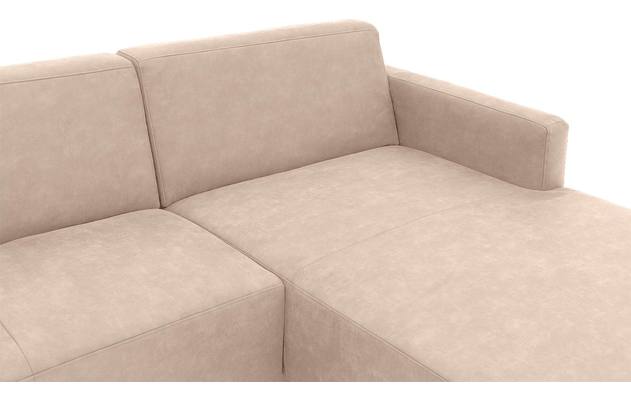 Goossens loungebank key west beige micro leer - 8201624-403-05