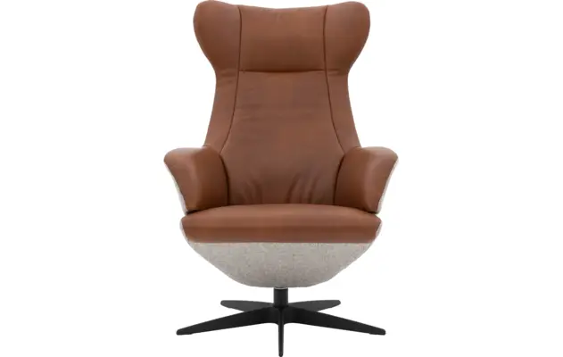 Goossens excellent relaxstoel avec grijs stof - 8201662-1