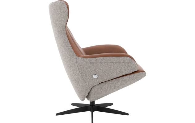 Goossens excellent relaxstoel avec grijs stof - 8201662-4