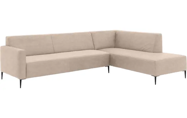 Goossens hoekbank key west beige micro leer - 8201998-403-02