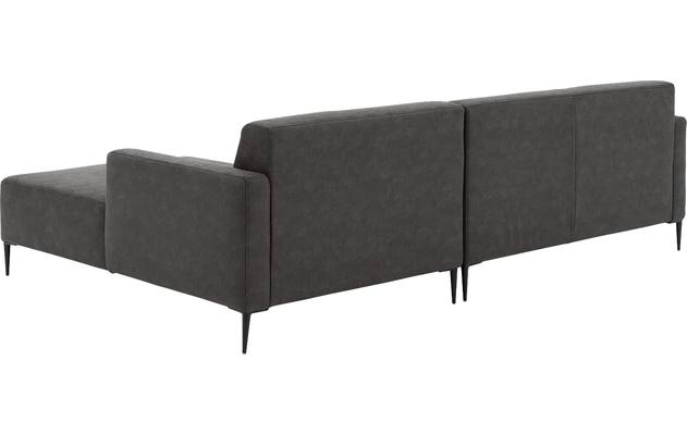 Goossens loungebank key west grijs micro leer - 8201999-400-03