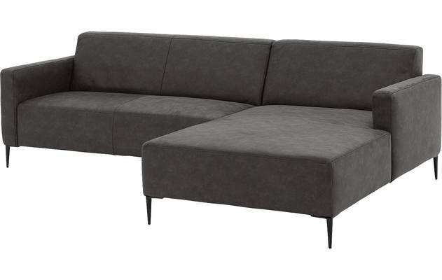 Goossens loungebank key west grijs micro leer - 8201999-400-04
