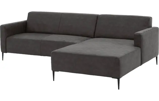 Goossens loungebank key west grijs micro leer - 8201999-400-04