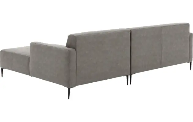 Goossens loungebank key west grijs micro leer - 8201999-402-03