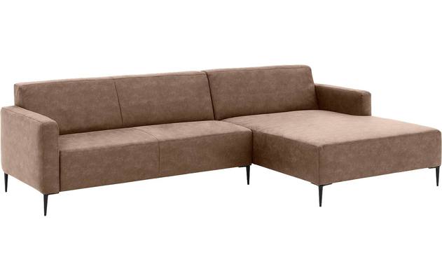 Goossens loungebank key west bruin micro leer - 8202000-394-02