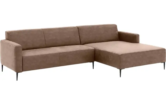 Goossens loungebank key west bruin micro leer - 8202000-394-02