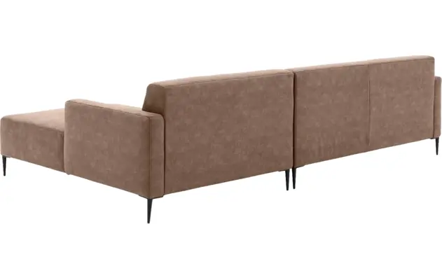 Goossens loungebank key west bruin micro leer - 8202000-394-03