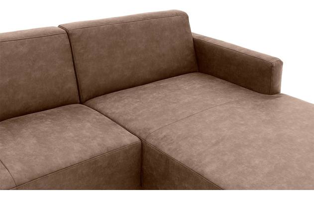 Goossens loungebank key west bruin micro leer - 8202000-394-05