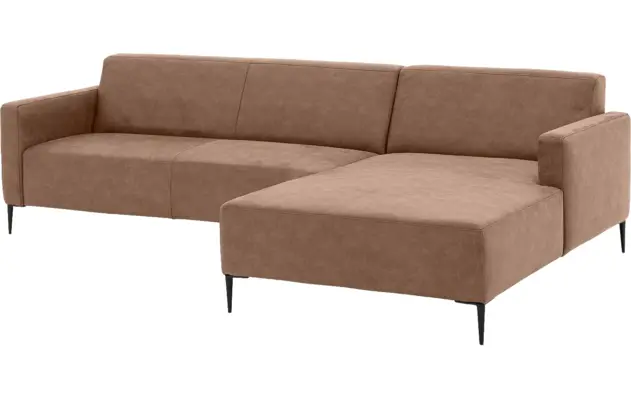 Goossens loungebank key west bruin micro leer - 8202000-395-04