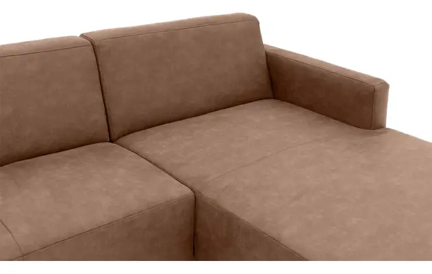 Goossens loungebank key west bruin micro leer - 8202000-395-05