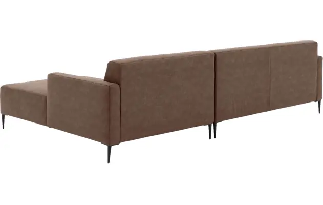 Goossens loungebank key west bruin micro leer - 8202000-396-03