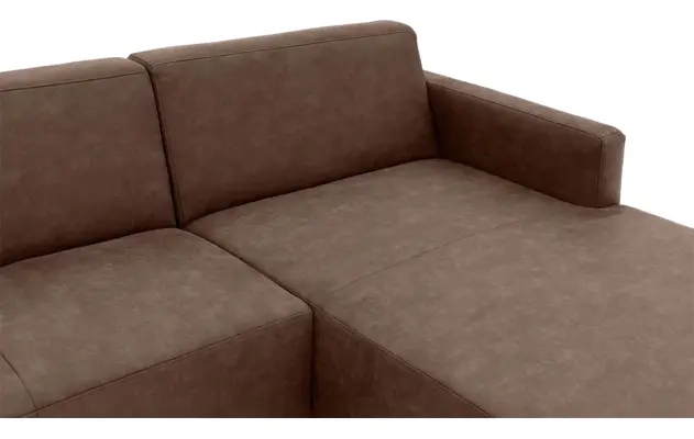 Goossens loungebank key west bruin micro leer - 8202000-396-05