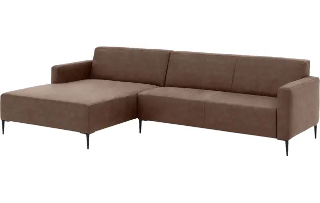 Goossens loungebank key west bruin micro leer - 8202000-396-gespiegeld-02