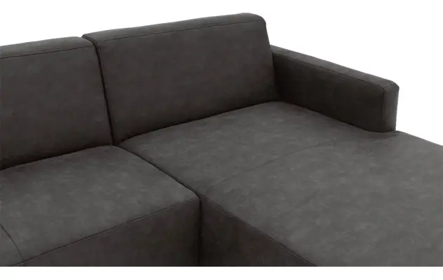 Goossens loungebank key west grijs micro leer - 8202000-400-05