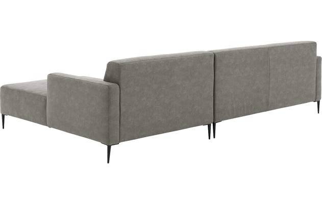 Goossens loungebank key west grijs micro leer - 8202000-402-03