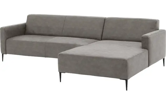 Goossens loungebank key west grijs micro leer - 8202000-402-04