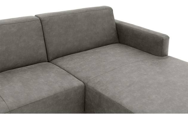 Goossens loungebank key west grijs micro leer - 8202000-402-05