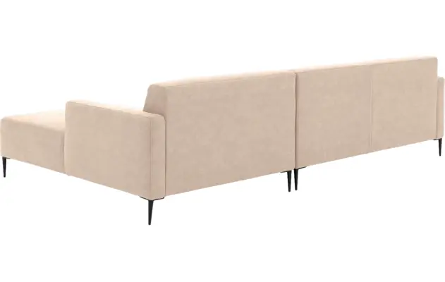 Goossens loungebank key west beige micro leer - 8202000-403-03